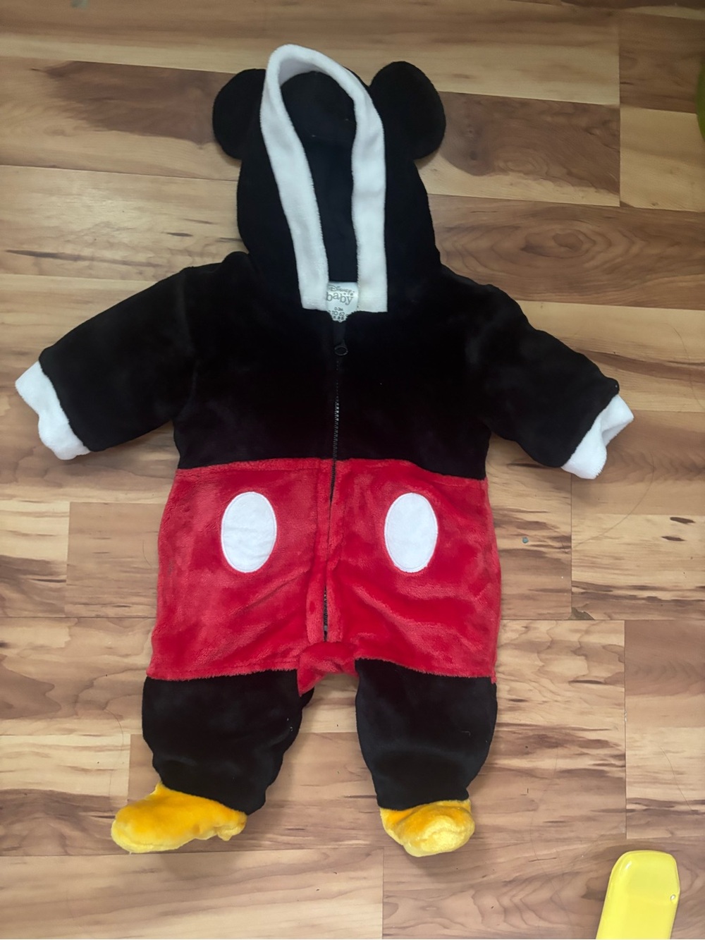 Disney Plush Black, Red, White & Yellow Mouse Costume - Picture 1 of 8